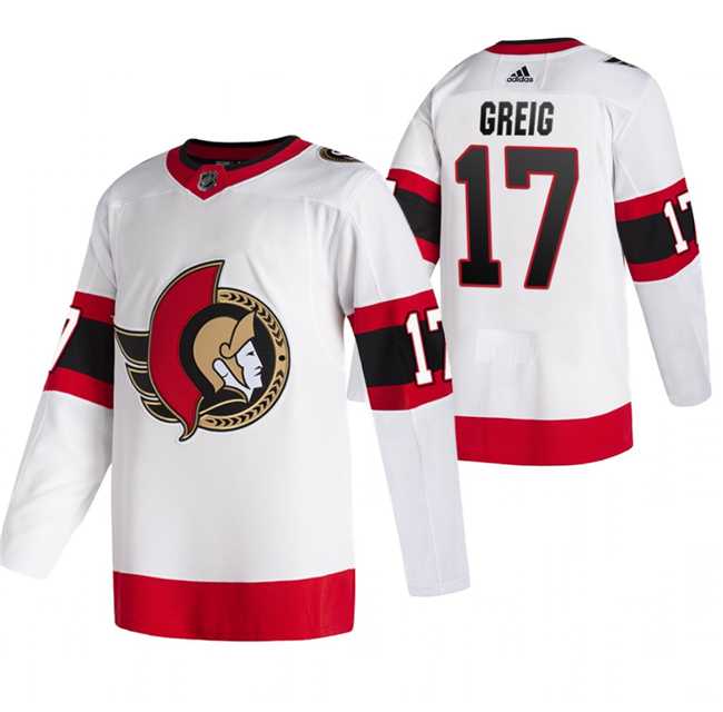 Mens Ottawa Senators #17 Zack MacEwen White Stitched Jersey->ottawa senators->NHL Jersey